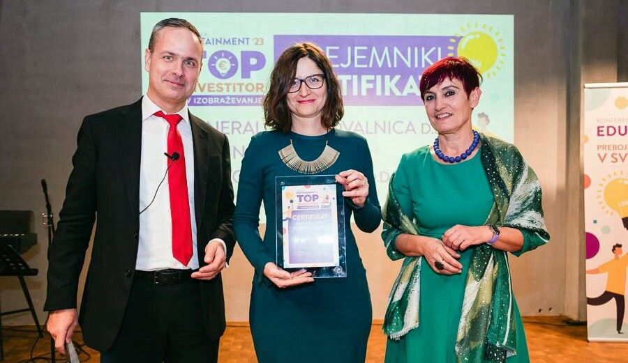 Krka receives a new TOP Education Management certificate